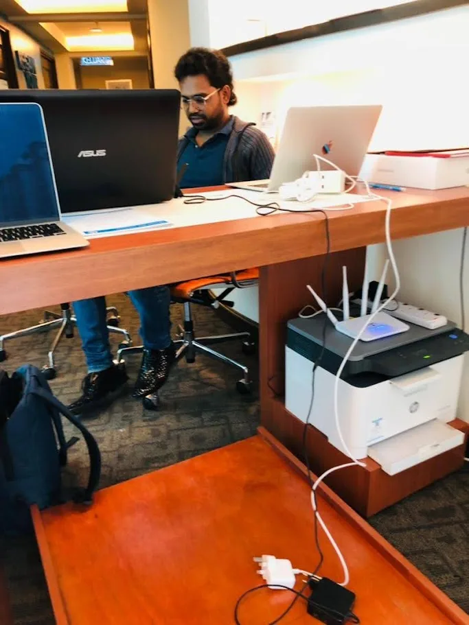 Cybergate IT engineer on an onsite client visit in Shah Alam, Selangor